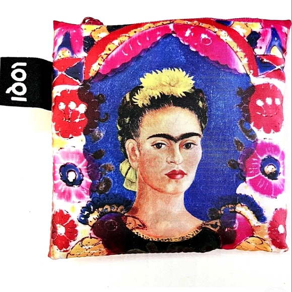 💥BUY 5 GET 3 FREE LOQI Frida Kahlo Tote Bag The Frame Lightweight Tote - Picture 1 of 8